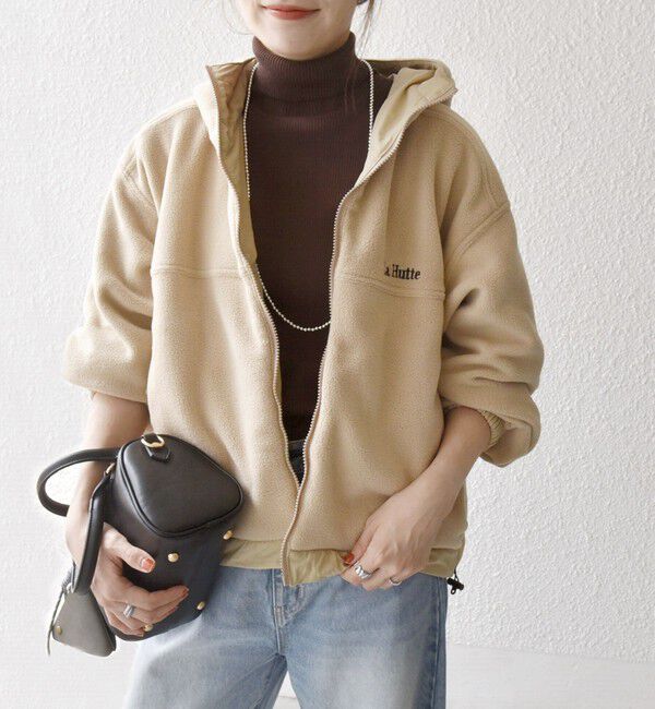 SHIPS any「【SHIPS any別注】La Hutte:〈洗濯機可能〉リバーシブル マウンテン パーカ」|ブルゾン・スタジャン|