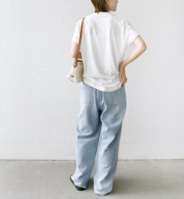 SHIPS for women「【WEB限定】コットン 天竺 ロゴ プリント TEE」|Tシャツ・カットソー|