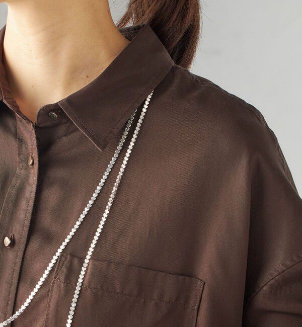 SHIPS for women「〈手洗い可能〉セルロース ツイル 羽織 シャツ」|シャツ・ブラウス|