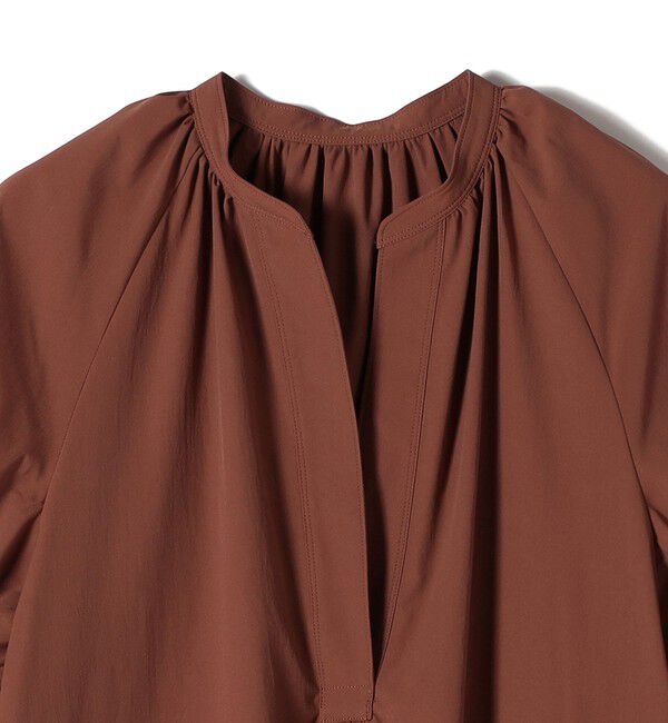 SHIPS for women「〈手洗い可能〉RENU ソフト タイプライター ギャザー ワンピース」|ワンピース|