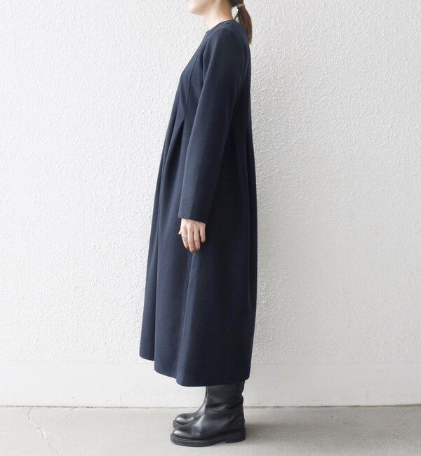 SHIPS any「SHIPS any: エア ニードル クルーネック タック フレア ワンピース」|ワンピース|