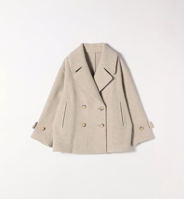 SHIPS any「SHIPS any: カシミヤ ミックス テーラード ショート Pコート」|ピーコート|