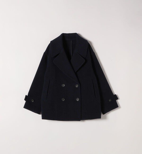 SHIPS any「SHIPS any: カシミヤ ミックス テーラード ショート Pコート」|ピーコート|