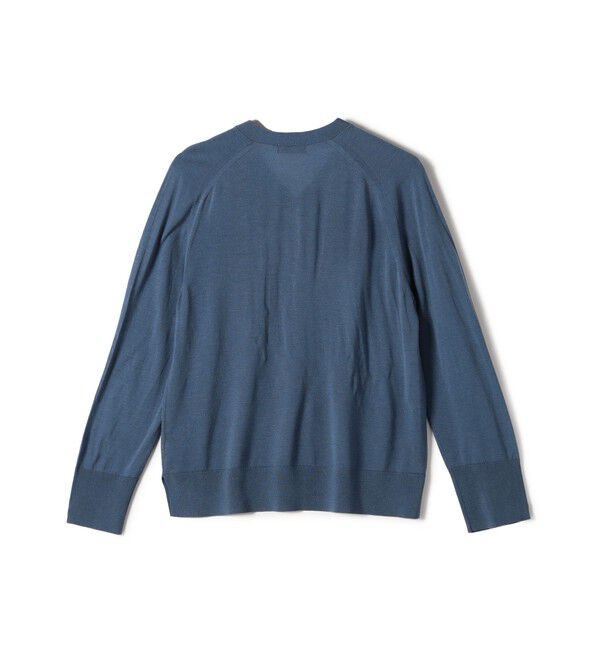 SHIPS for women「SHIPS Primary Navy Label:18G ZEGNA Vネック ニット」|ニット・セーター|