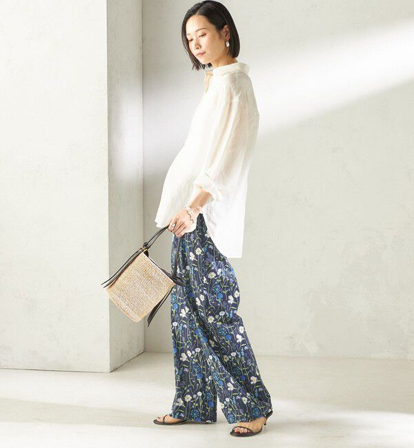 SHIPS for women「《一部追加予約》〈手洗い可能〉IMPERIAL LINEN 混 オーバー サイズ シャツ」|シャツ・ブラウス|