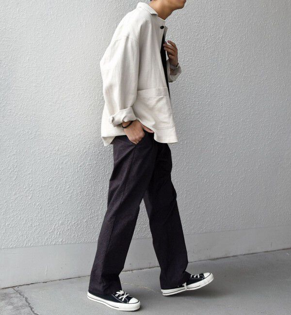 SHIPS any「SHIPS any:〈洗濯機可能〉NOVELTEX リネン/コットン ワッフル シャツ ジャケット◇」|シャツ・ブラウス|