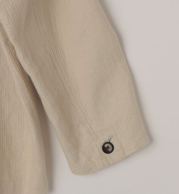 SHIPS any「SHIPS any:〈洗濯機可能〉NOVELTEX リネン/コットン ワッフル シャツ ジャケット◇」|シャツ・ブラウス|