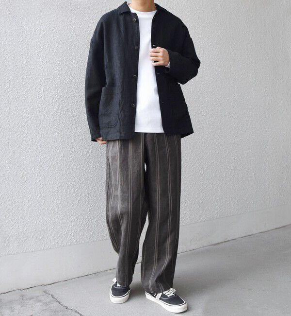 SHIPS any「SHIPS any:〈洗濯機可能〉NOVELTEX リネン/コットン ワッフル シャツ ジャケット◇」|シャツ・ブラウス|