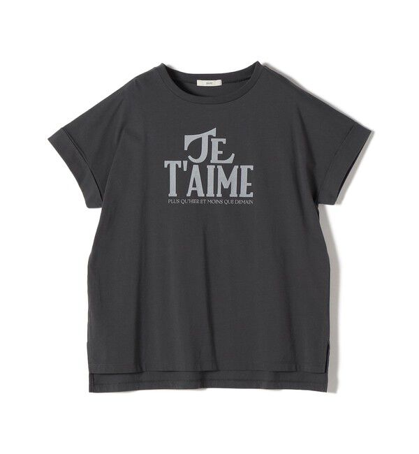 SHIPS for women「【WEB限定】オーガニック コットン ロゴ フレンチスリーブ TEE」|Tシャツ・カットソー|