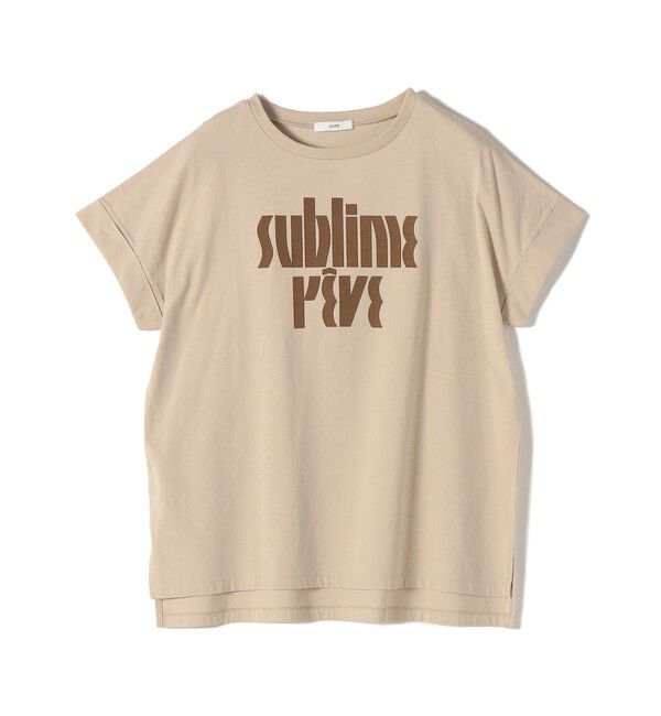 SHIPS for women「【WEB限定】オーガニック コットン ロゴ フレンチスリーブ TEE」|Tシャツ・カットソー|