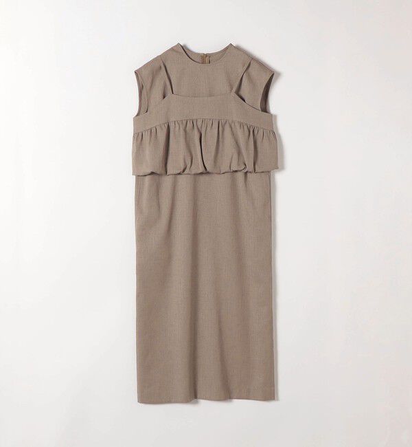 SHIPS any「《予約》SHIPS any:〈洗濯機可能〉リネン ライク Iライン ワンピース &times; ビスチェ セット」|ワンピース|