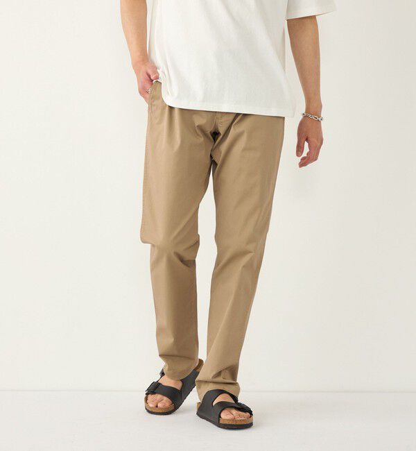 SHIPS Colors 「《予約》SHIPS Colors:〈洗濯機可能〉テーパード ストレッチ ライト チノパンツ◆」|チノ|ベージュ