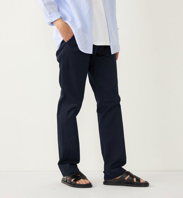 SHIPS Colors 「《予約》SHIPS Colors:〈洗濯機可能〉テーパード ストレッチ ライト チノパンツ◆」|チノ|ネイビー