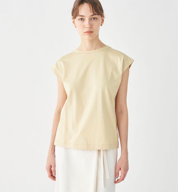 TOMORROWLAND collection「スーピマコットンジャージー フレンチスリーブプルオーバー」|Tシャツ・カットソー|