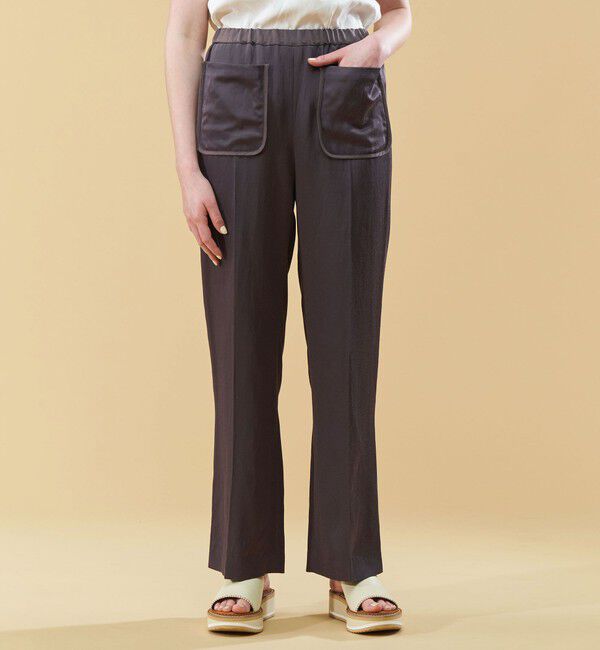 DES PRES「ソフトサテン フロントポケットパンツ」|その他|