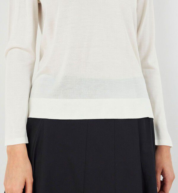 DES PRES「マットシルク Vネックプルオーバー」|ニット・セーター|