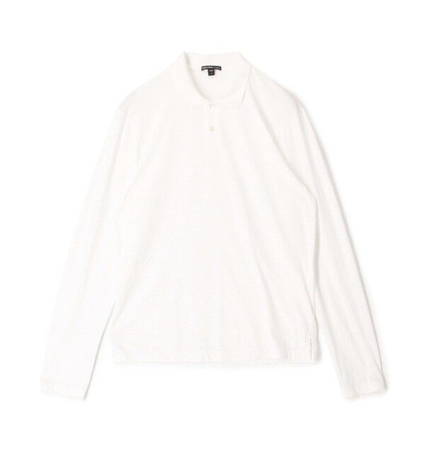 JAMES PERSE「ラックスロータス ロングスリーブポロシャツ MELJ3347」|ポロシャツ|11 ホワイト