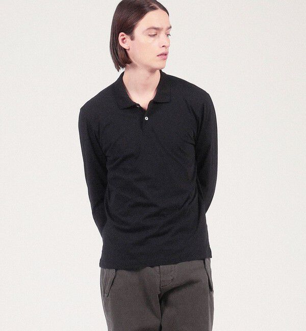 JAMES PERSE「ラックスロータス ロングスリーブポロシャツ MELJ3347」|ポロシャツ|