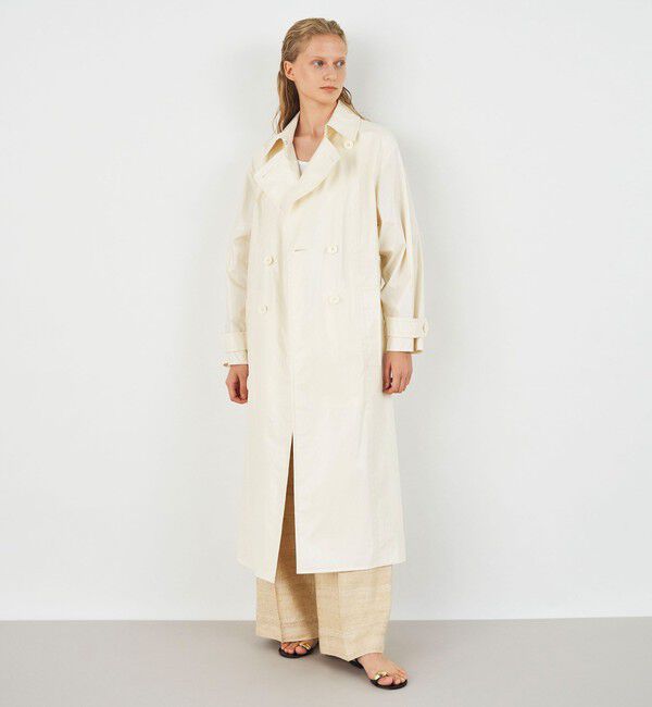 DES PRES「ライトエクリュコーティング トレンチコート」|トレンチコート|