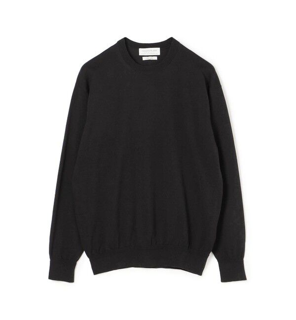 TOMORROWLAND MENS「TOMORROWLAND tricot ギザコットン クルーネックプルオーバー」|ニット・セーター|19 ブラック