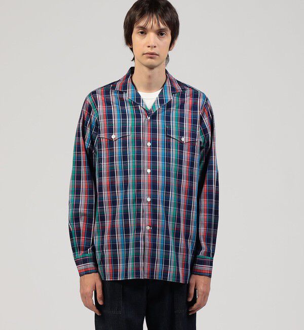 TOMORROWLAND MENS「コットンブロード ダブルポケットオープンカラーシャツ」|シャツ・ブラウス|