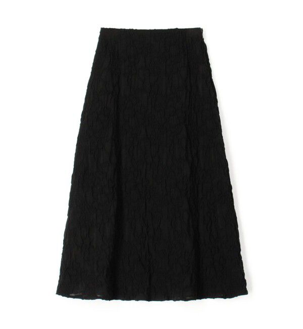 Ballsey「シャーリングジャカード セミマーメイドスカート」|フレア|19 ブラック