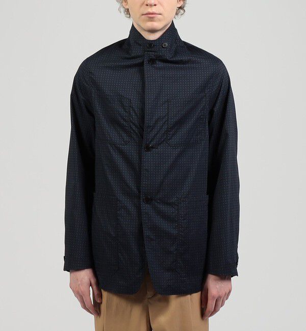 TOMORROWLAND MENS「コットンローン 小紋プリント ジャケットブルゾン」|テーラードジャケット|