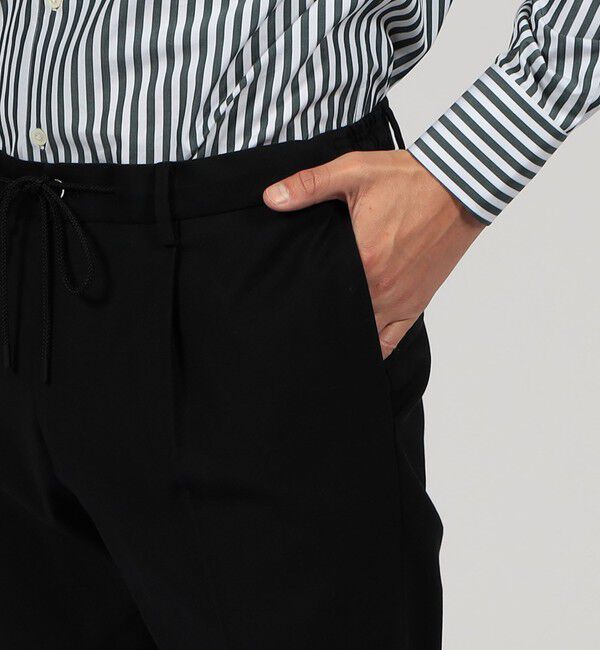 TOMORROWLAND MENS「コットンオックスフォード 1プリーツイージースラックス」|スラックス|