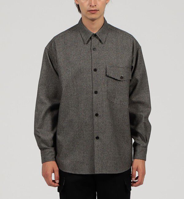 TOMORROWLAND MENS「2/90ミルドウール シャツ」|シャツ・ブラウス|