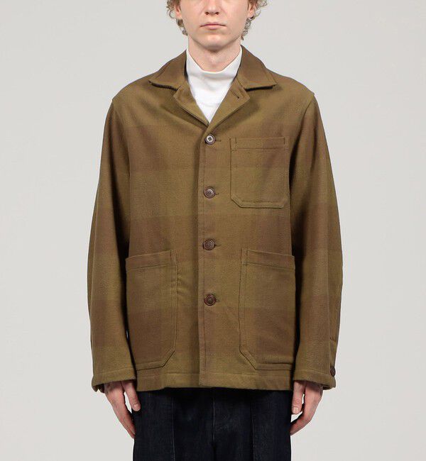 TOMORROWLAND MENS「インドコットンネル ブルゾン」|ブルゾン・スタジャン|