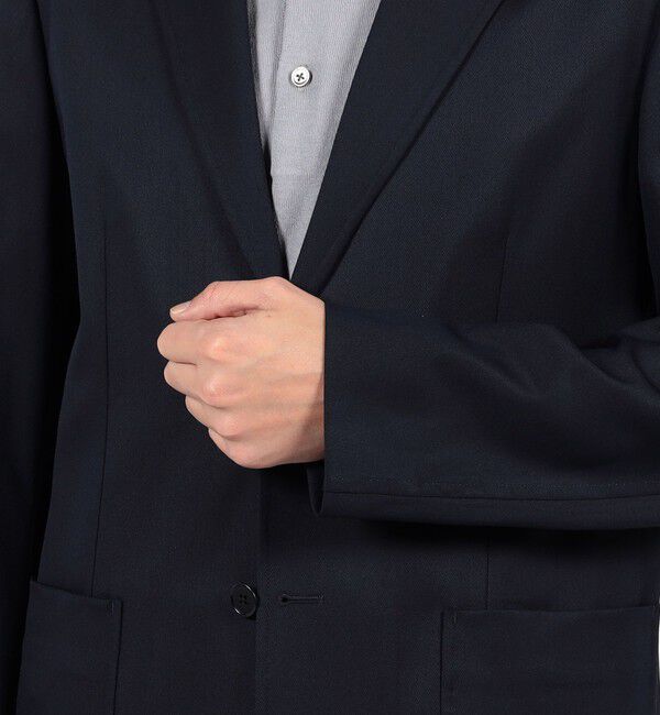 TOMORROWLAND MENS「ウールポリエステル シングルブレステッド 2Bジャケット V.B.CANONICO」|テーラードジャケット|