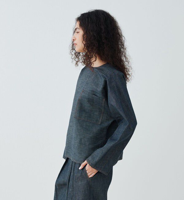 GALERIE VIE「ステイブルーデニム プルオーバーシャツ」|シャツ・ブラウス|