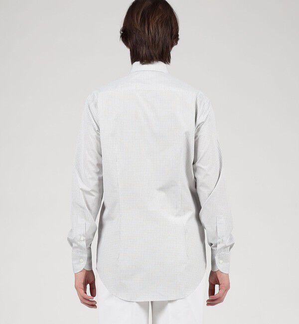 TOMORROWLAND MENS「コットン ワイドスプレッドカラー チェックドレスシャツ」|シャツ・ブラウス|