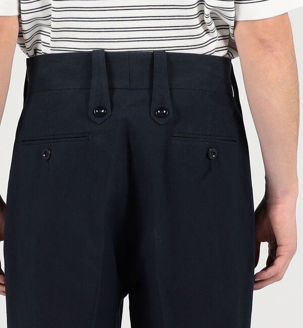 TOMORROWLAND BUYING WEAR「Tangent British army chinos リネンコットン ワイドパンツ」|スラックス|