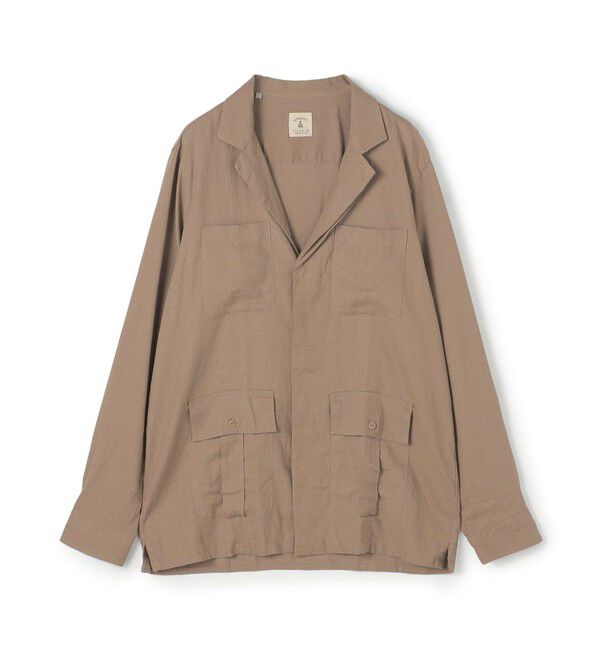 TOMORROWLAND MENS「【別注】GUY ROVER リネンレーヨン サファリシャツ」|シャツ・ブラウス|27 ライトブラウン