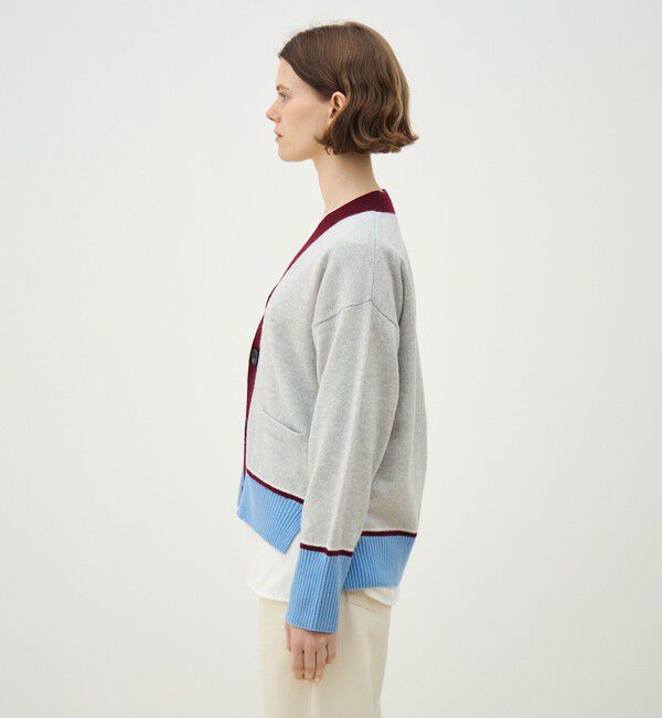 MACPHEE「NZ LAMBS Vネックカーディガン」|カーディガン|
