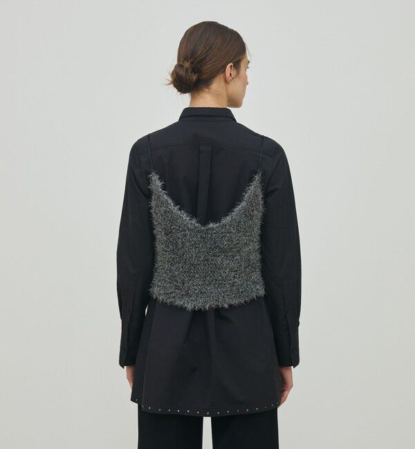 DES PRES「メタリックファーヤーン ビスチェ」|キャミソール|