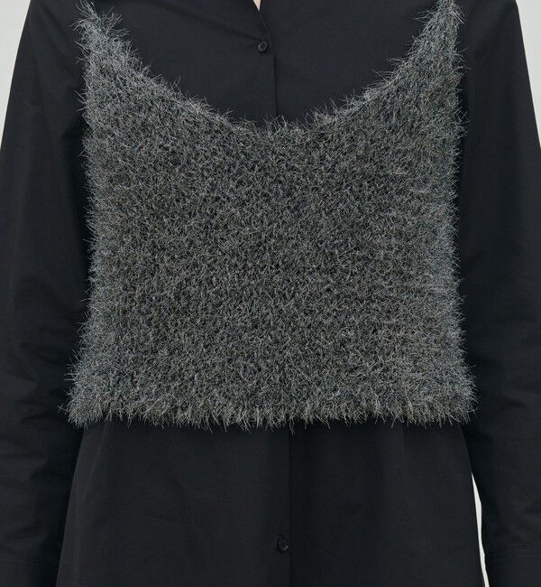 DES PRES「メタリックファーヤーン ビスチェ」|キャミソール|