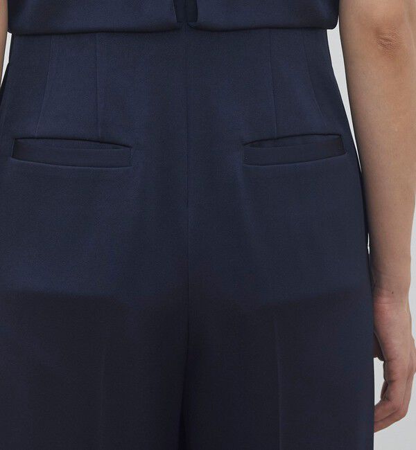 DES PRES「サテンジョーゼット セミマーメイドスカート」|フレア|