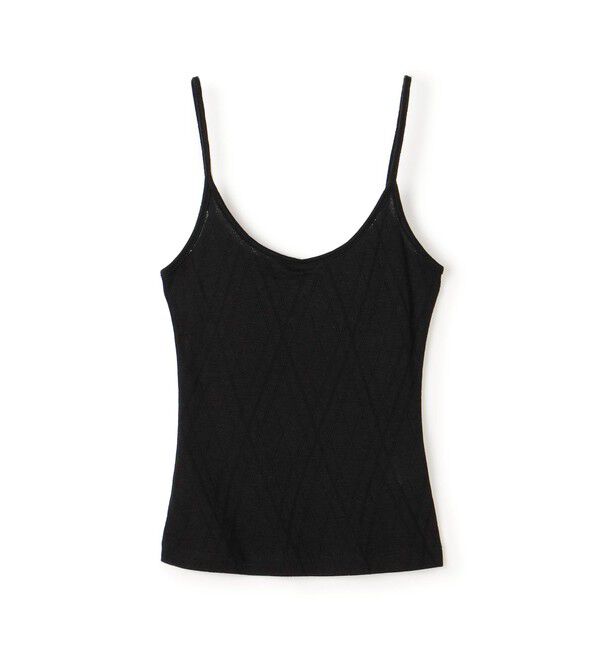 DES PRES「レーヨンアーガイルチェック キャミソール」|キャミソール|19 ブラック
