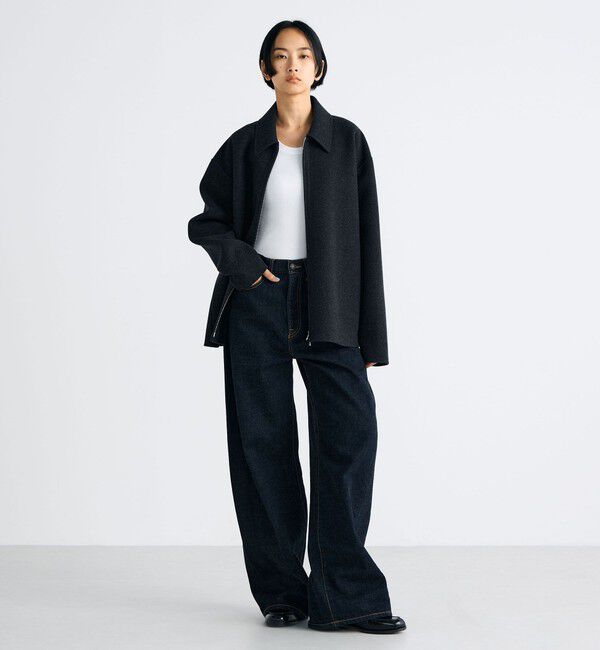 Edition「ウールカシミヤ ダブルフェイス ジップブルゾン」|その他|