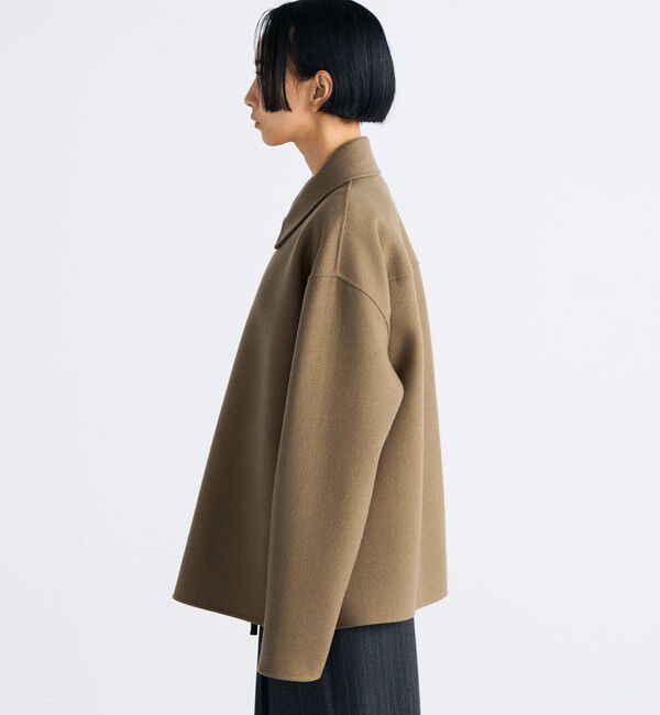 Edition「ウールカシミヤ ダブルフェイス ジップブルゾン」|その他|