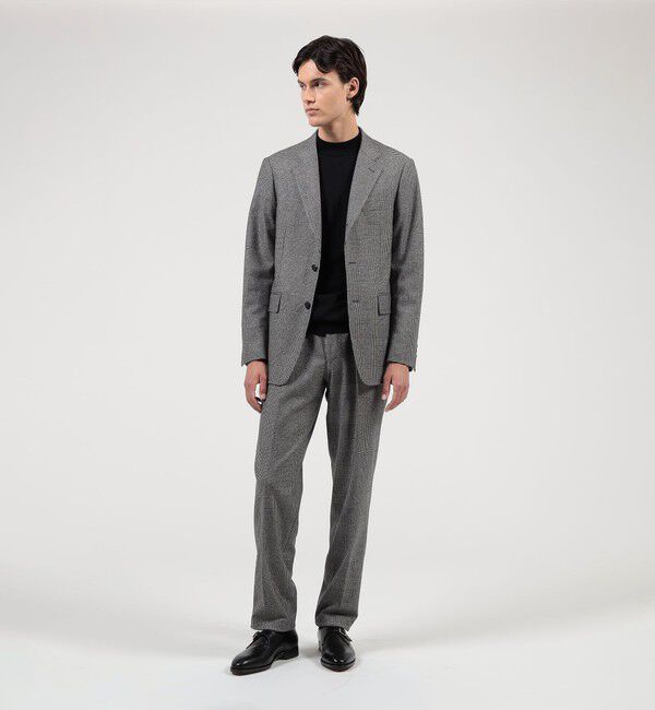 TOMORROWLAND MENS「カレッジフランネルウール ノープリーツスラックス」|スラックス|