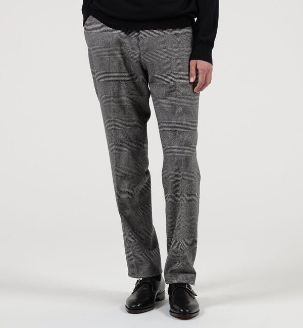 TOMORROWLAND MENS「カレッジフランネルウール ノープリーツスラックス」|スラックス|