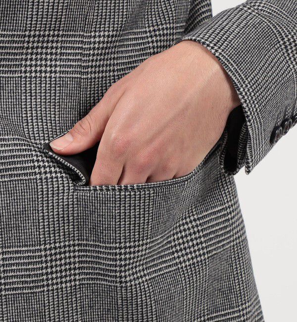 TOMORROWLAND MENS「カレッジフランネルウール シングルブレステッド3Bジャケット」|テーラードジャケット|