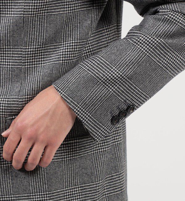 TOMORROWLAND MENS「カレッジフランネルウール シングルブレステッド3Bジャケット」|テーラードジャケット|