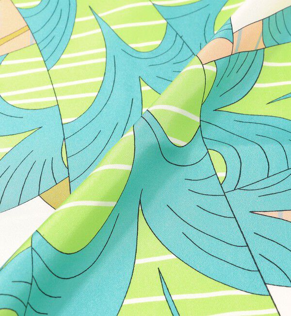 TOMORROWLAND GOODS「LE LYS シルク プリントスカーフ」|バンダナ・スカーフ|