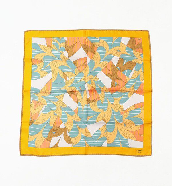 TOMORROWLAND GOODS「LE LYS シルク プリントスカーフ」|バンダナ・スカーフ|