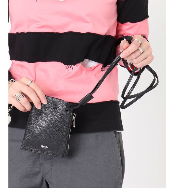  「【blancle/ ブランクレ】S.LETHER Minimini zip draw」|ショルダー・メッセンジャー|