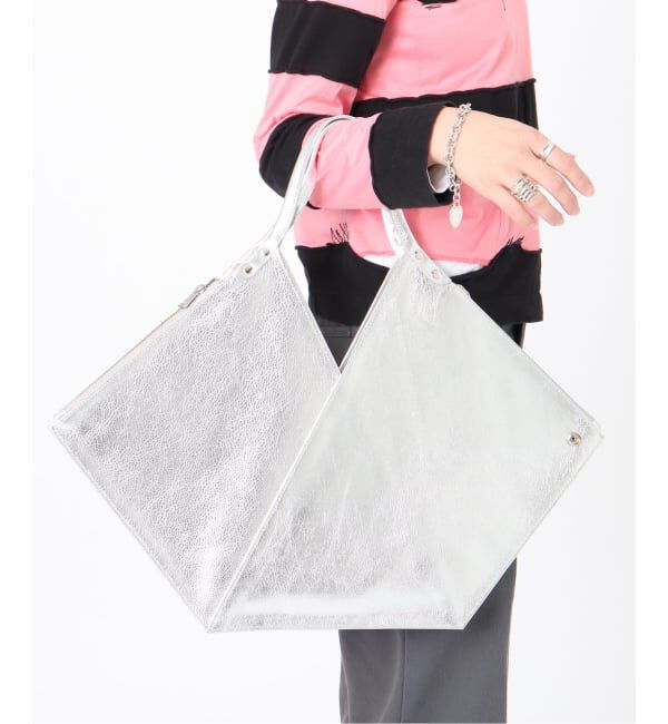  「【blancle/ ブランクレ】M.LETHER Rap flat tote」|トートバッグ|